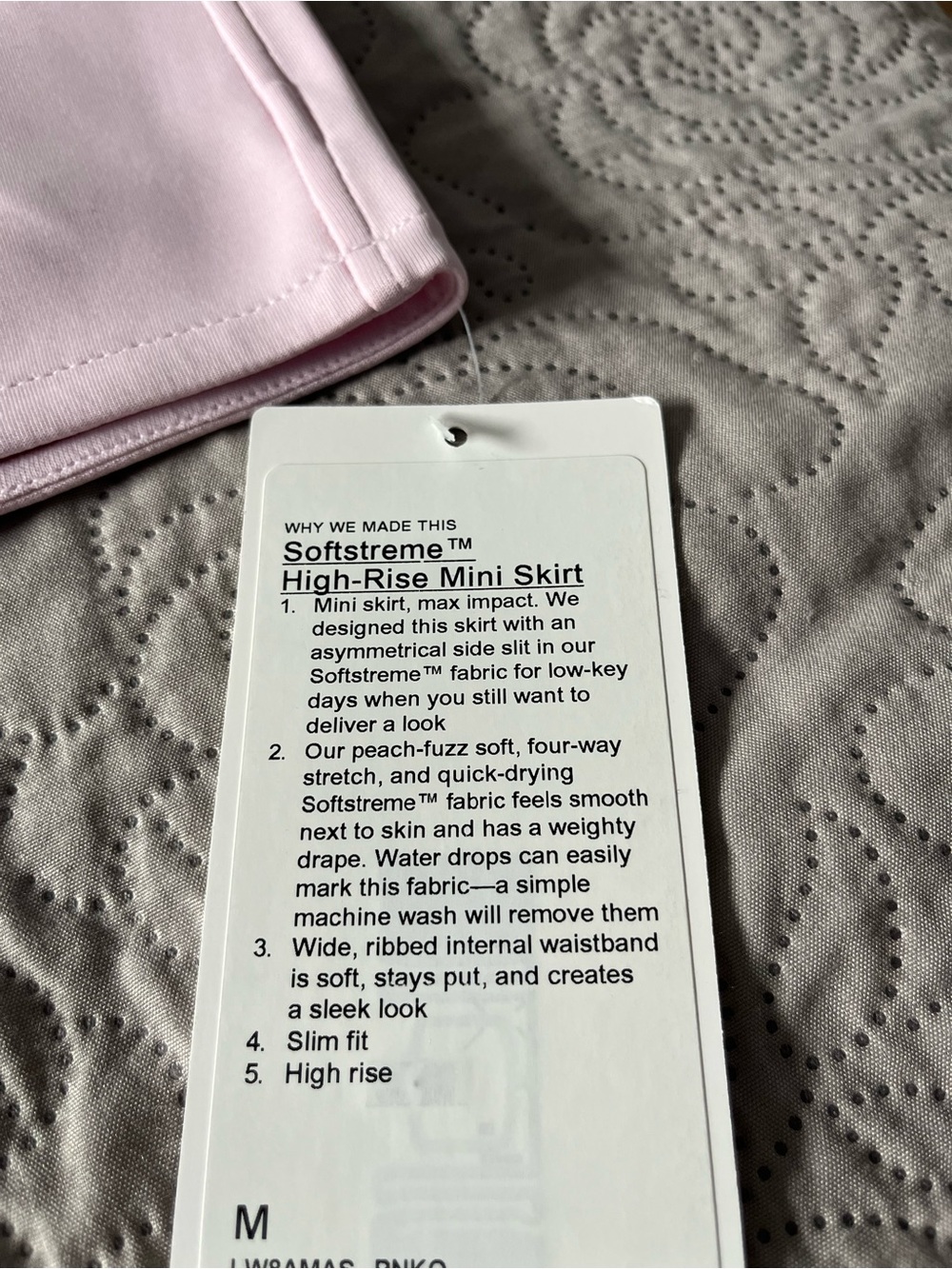 lululemon athletica Pale Pink Athletic Skort - Picture 2 of 3